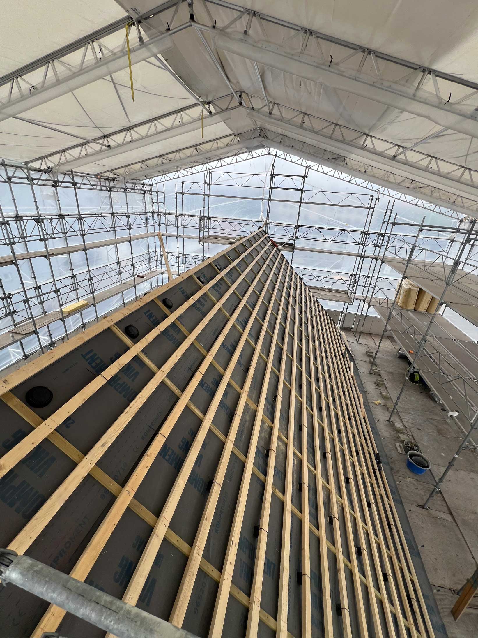 Ændring af spær i tagkonstruktionen udført af Din Mester